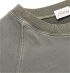 Brioni - Fleece-Back Cotton-Jersey Sweatshirt - Green