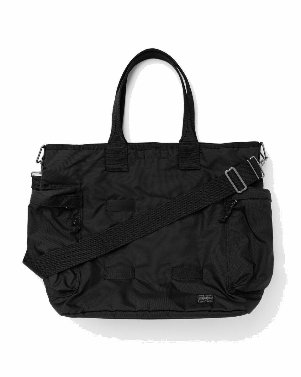 Photo: Porter Yoshida & Co. Force 2 Way Tote Bag Black - Mens - Tote & Shopping Bags