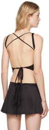 Sandy Liang Black Rodin Tank Top