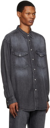 Isabel Marant Black Teoma Denim Shirt