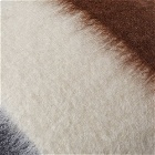 Viso Project Mohair Cushion in Brown/White/Black