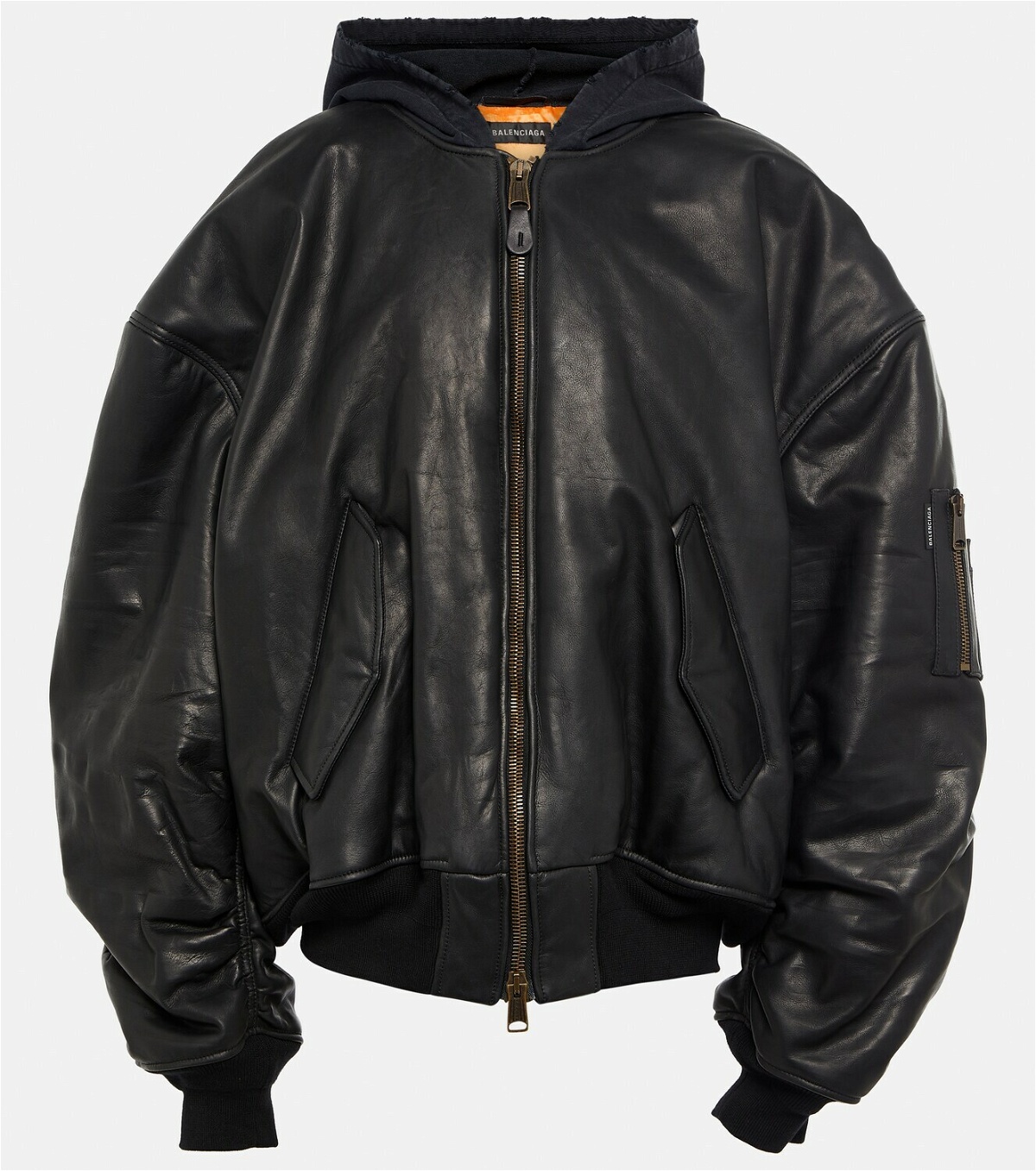 Balenciaga Black Quilted Technical Faille Cshape Jacket  ModeSens   Jackets Mens jackets Winter jackets