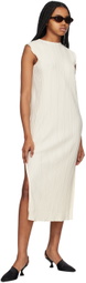 ANINE BING Off-White Melanie Midi Dress