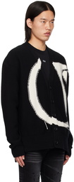 Off-White Black 'OW' Maxi Logo Cardigan