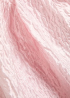 Sister Jane Ray Ripples Floral-jacquard Cloqué Midi Dress Pink