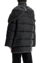 MONCLER X RICK OWENS unisex hooded cyclopic coat Black