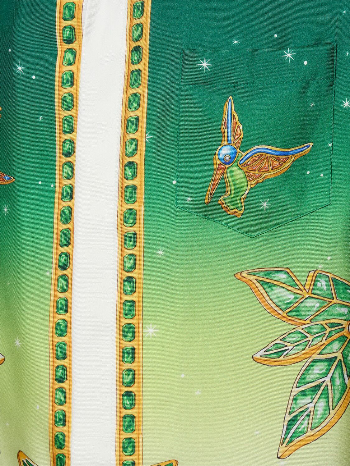 CASABLANCA - Joyaux D'afrique Print Silk Shirt Casablanca