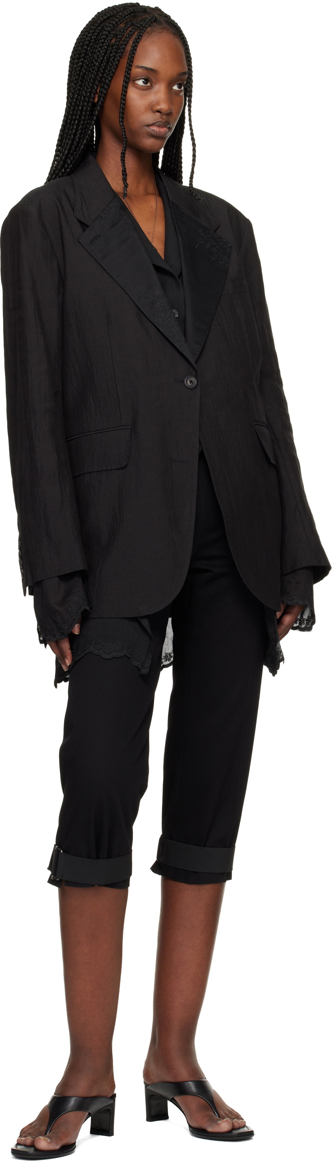 OUR LEGACY Black Drip Reversible Blazer