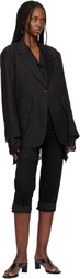 OUR LEGACY Black Drip Reversible Blazer