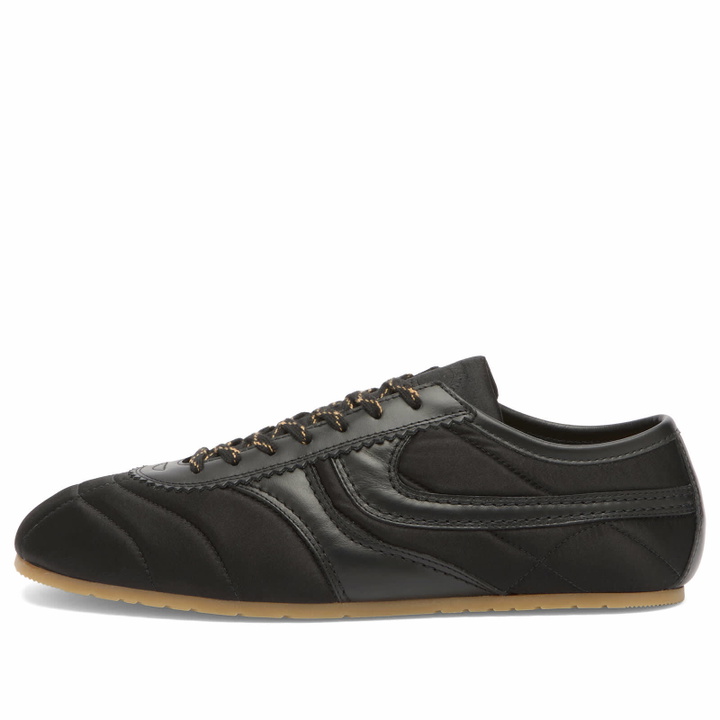 Photo: Dries Van Noten Men's Leather & Suede Sneaker in Black