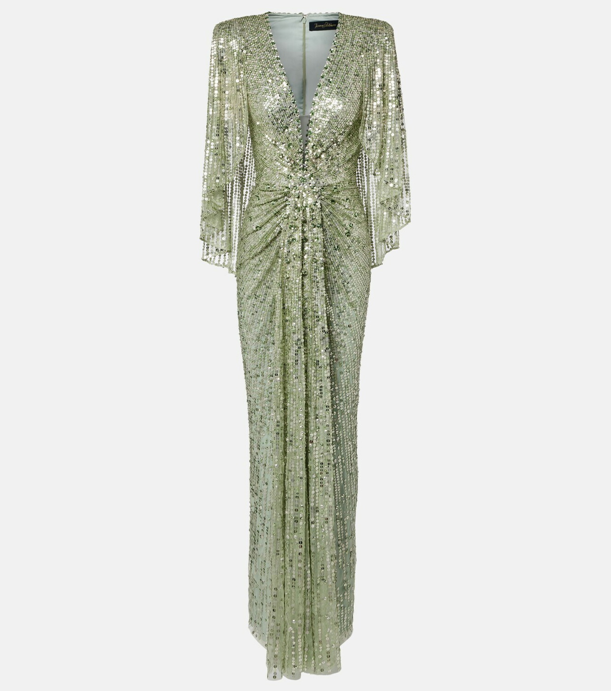 Jenny Packham Carrie caped embellished gown