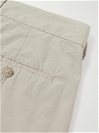 NN07 - Bill 1080 Tapered Pleated Organic Cotton-Blend Trousers - Neutrals