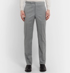 Richard James - Pinstriped Wool-Flannel Suit Trousers - Gray