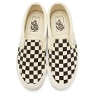 Vans Black and White OG Checkerboard Classic Slip-On Sneakers