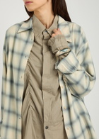 Our Legacy Forever Checked Woven Shirt Blue