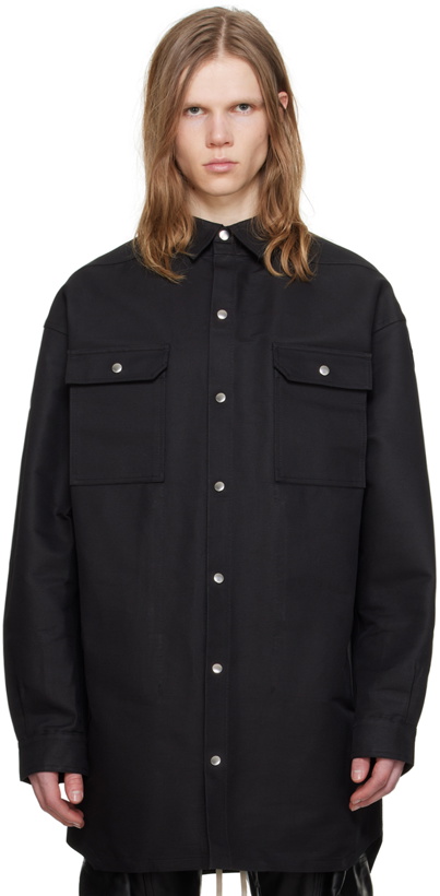 Photo: Rick Owens Black Oversized Shirt