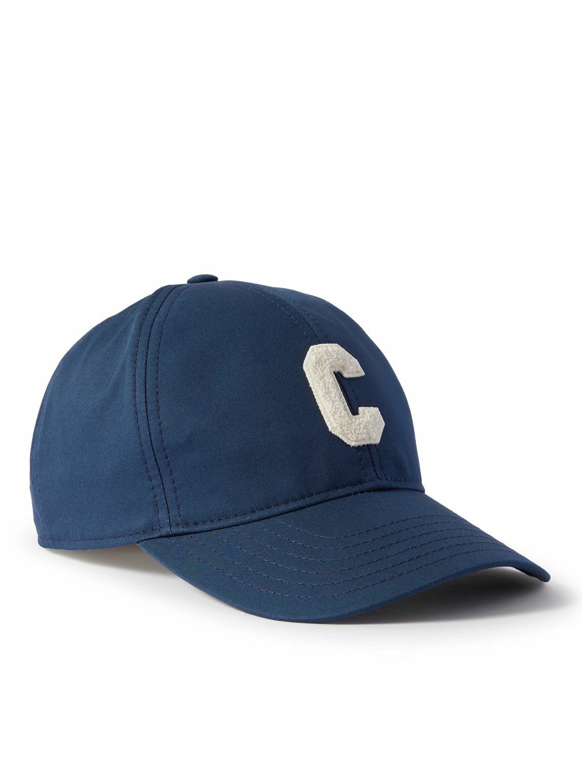CELINE - Logo-Appliquéd Cotton-Gabardine Baseball Cap - Blue