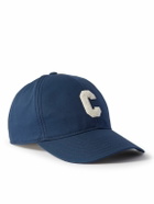CELINE - Logo-Appliquéd Cotton-Gabardine Baseball Cap - Blue