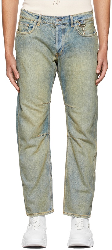 Photo: Reese Cooper SSENSE Exclusive Blue Denim Washed Jeans