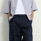 Studio Nicholson Men's Sorte Deep Pleat Volume Pant in Dark Navy