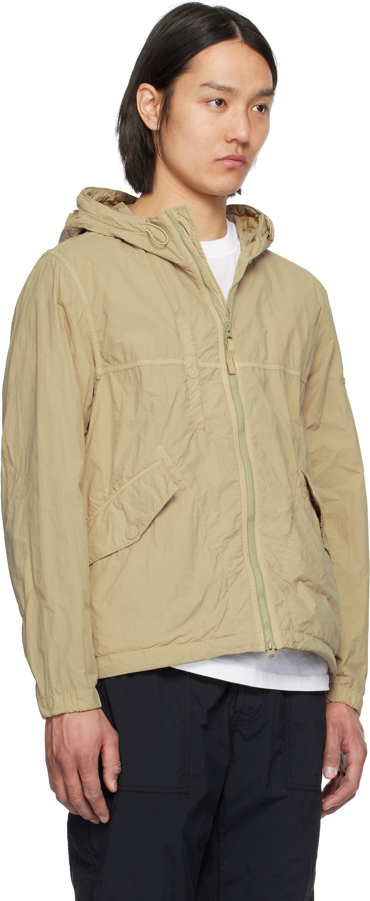 STONE  GHOST 18ss ナイロンジャケット Stone Island Black Nylon Smerigliato Ghost Jacket - Jackets - Free