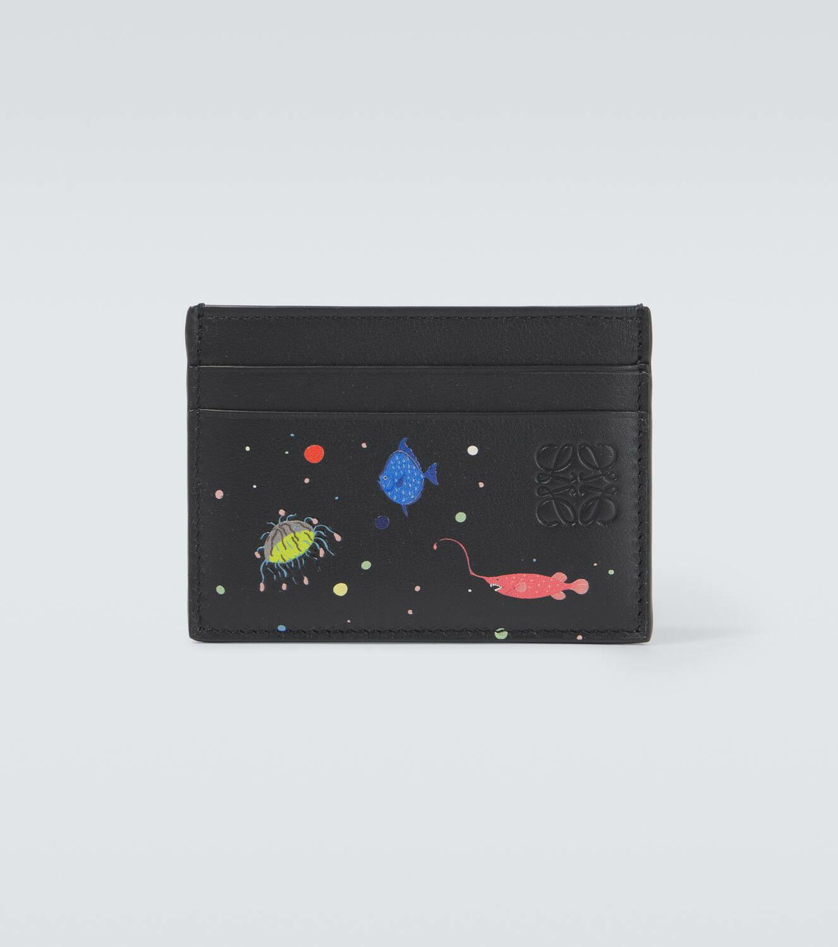 Loewe x Suna Fujita Simple Deep Sea leather card holder Loewe