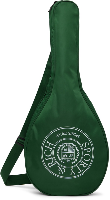 Photo: Sporty & Rich Green Connecticut Crest Tennis Bag