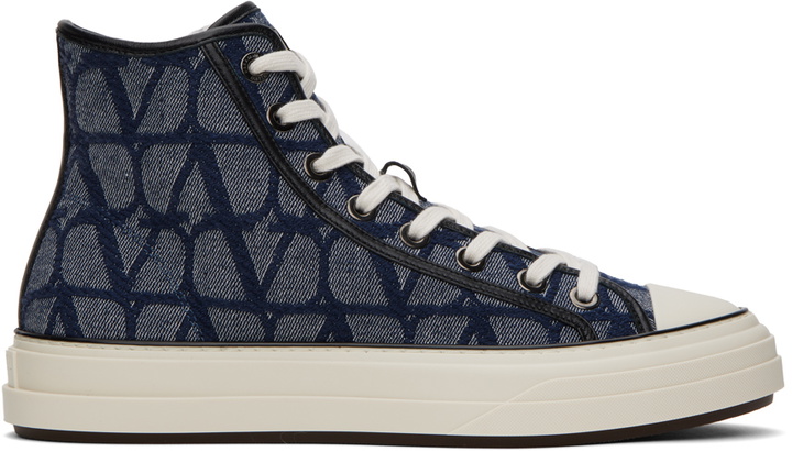 Photo: Valentino Garavani Blue Iconographe Sneakers