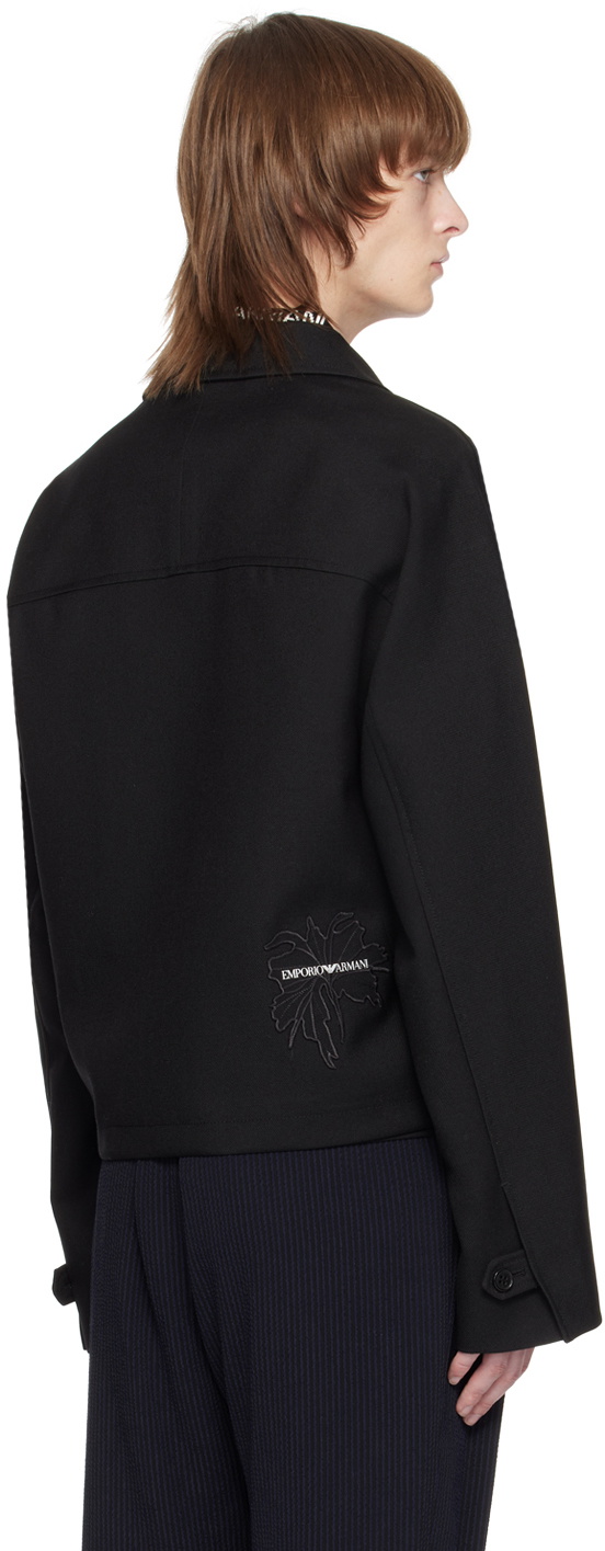 Emporio Armani Black Zip Jacket