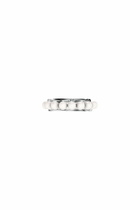 Diesel Sterling silver and pearl band ring - Rings - Unisex - Silver