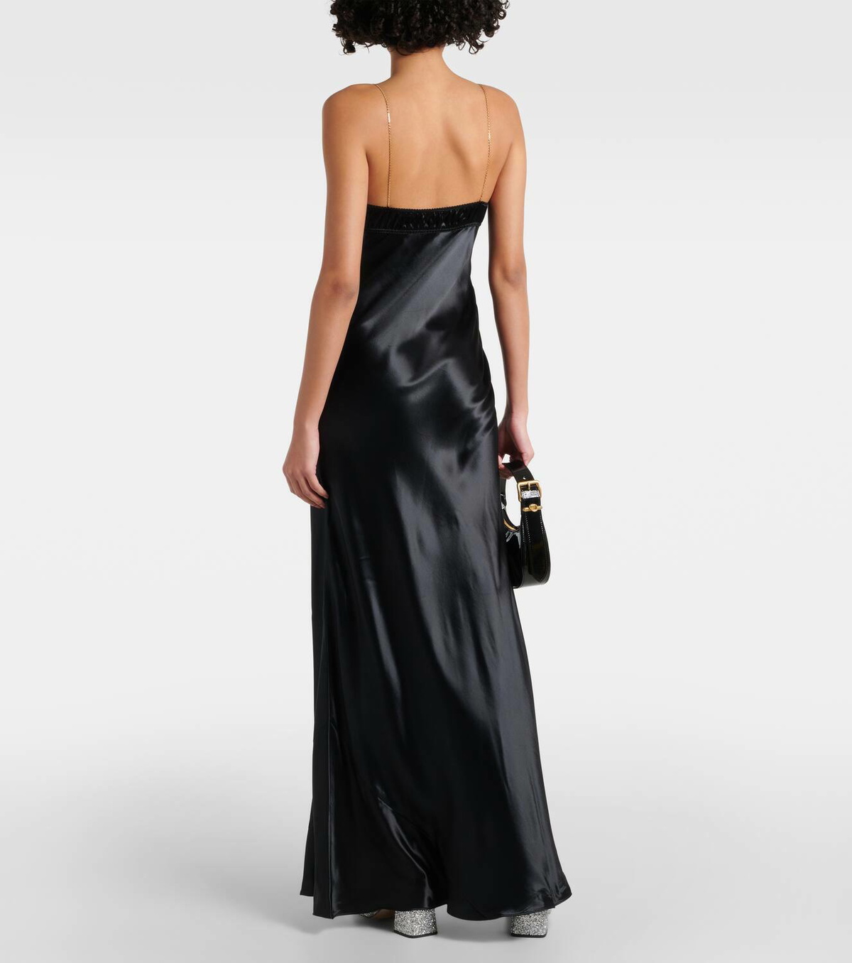 Miu Miu Embellished satin gown