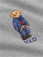 Polo Ralph Lauren - Logo-Embroidered Cotton-Piqué Polo Shirt - Gray