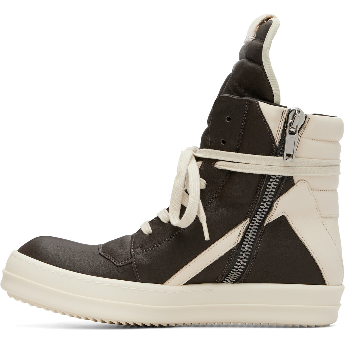 Rick Owens Gray Tower Jumbolaced Geobasket Sneakers