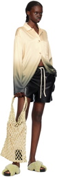 Nanushka Black Maurine Vegan Leather Shorts