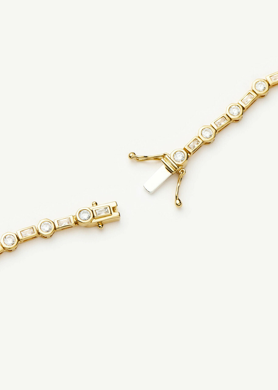 Missoma X Lucy Williams 18ct Gold Plated Tennis Necklace - One Size