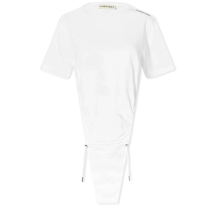 Photo: Y-Project Women's Classic Ruched Body T-Shirt in White