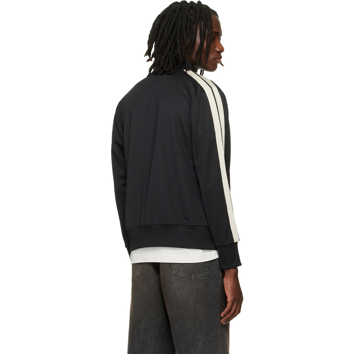 Palm Angels Black Classic Logo Track Jacket