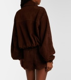 Nour Hammour Pia suede blouson jacket
