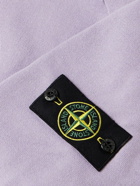 Stone Island - Logo-Appliquéd Cotton-Blend Jersey Zip-Up Hoodie - Purple