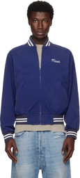 Noah Blue Cotton Varsity Jacket