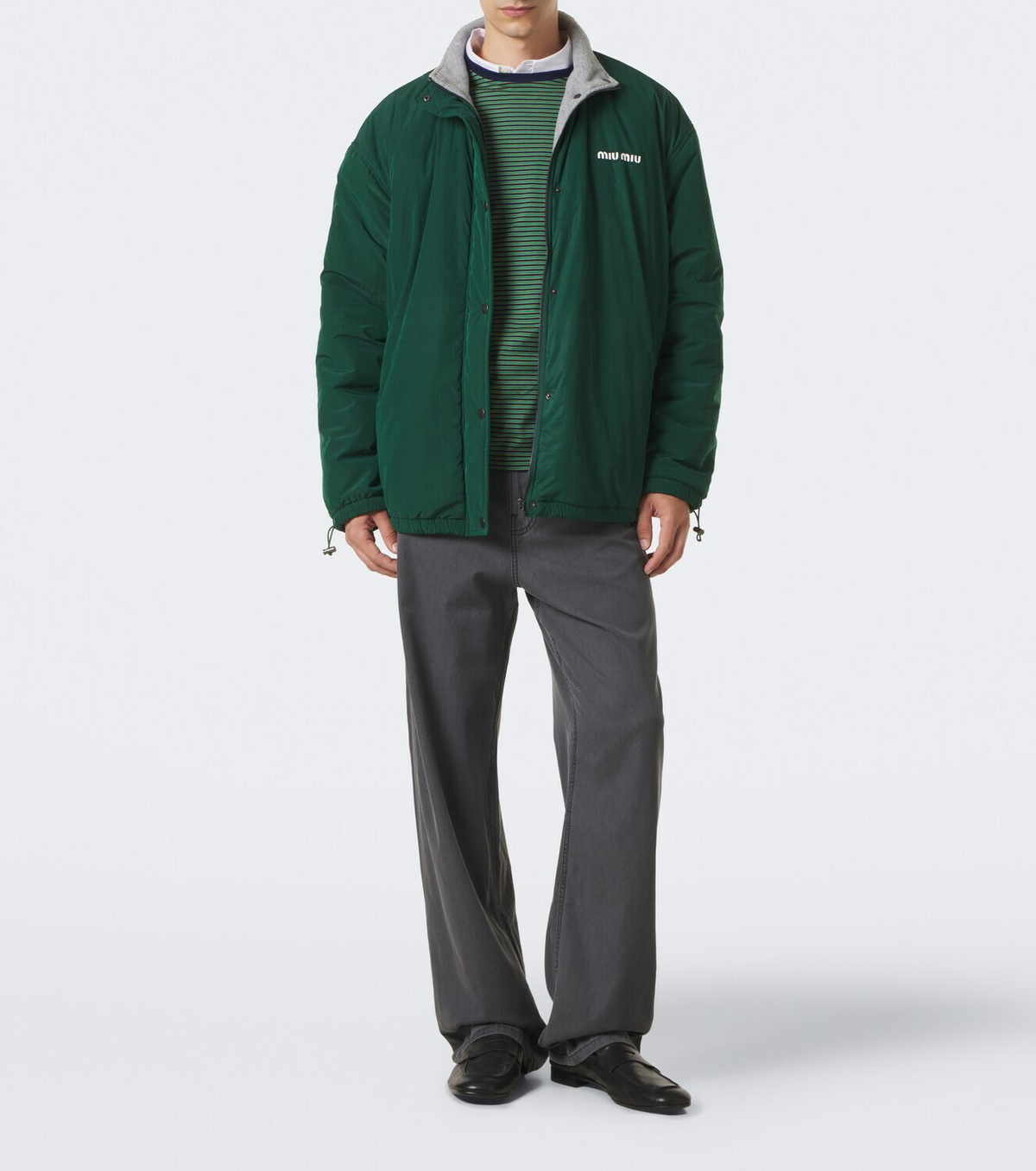 Miu Miu Logo technical jacket