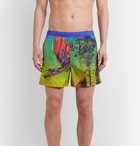 Valentino - Mid-Length Printed Swim Shorts - Green