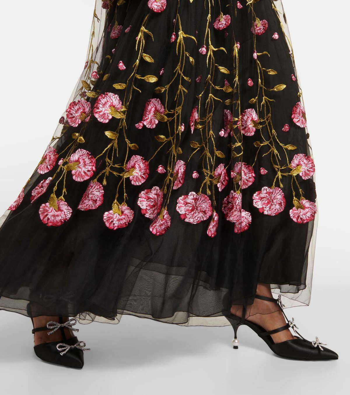 Giambattista Valli Embroidered tulle gown