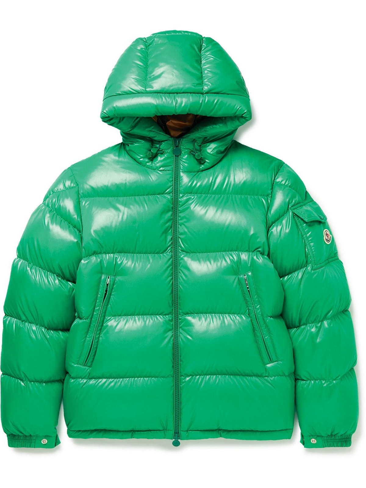 Photo: Moncler - Ecrins Quilted Shell Hooded Down Jacket - Green