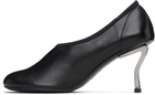 Nicole Saldaña Black Harper Leather Heels