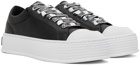 Moschino Black Faux-Leather Sneakers