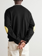 KAPITAL - Printed Cotton-Jersey Sweatshirt - Black