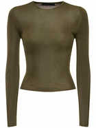 NILI LOTAN - Wednesday Silk Cropped Sweater