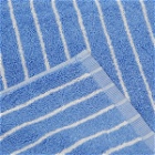 Tekla Fabrics Tekla Organic Terry Bath Towel in Clear Blue Stripes
