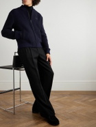 Etro - Logo-Embroidered Wool-Blend Bomber Jacket - Blue
